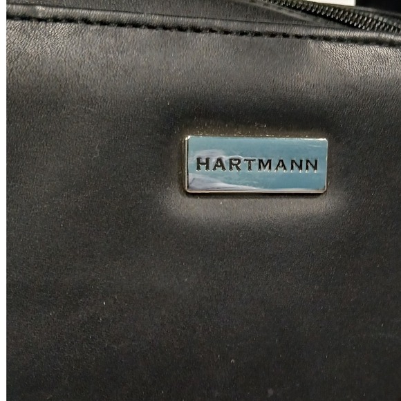 NEW Hartmann Limited Edition Black Leather Laptop Lawyer Briefcase Messenger Bag - Picture 2 of 10